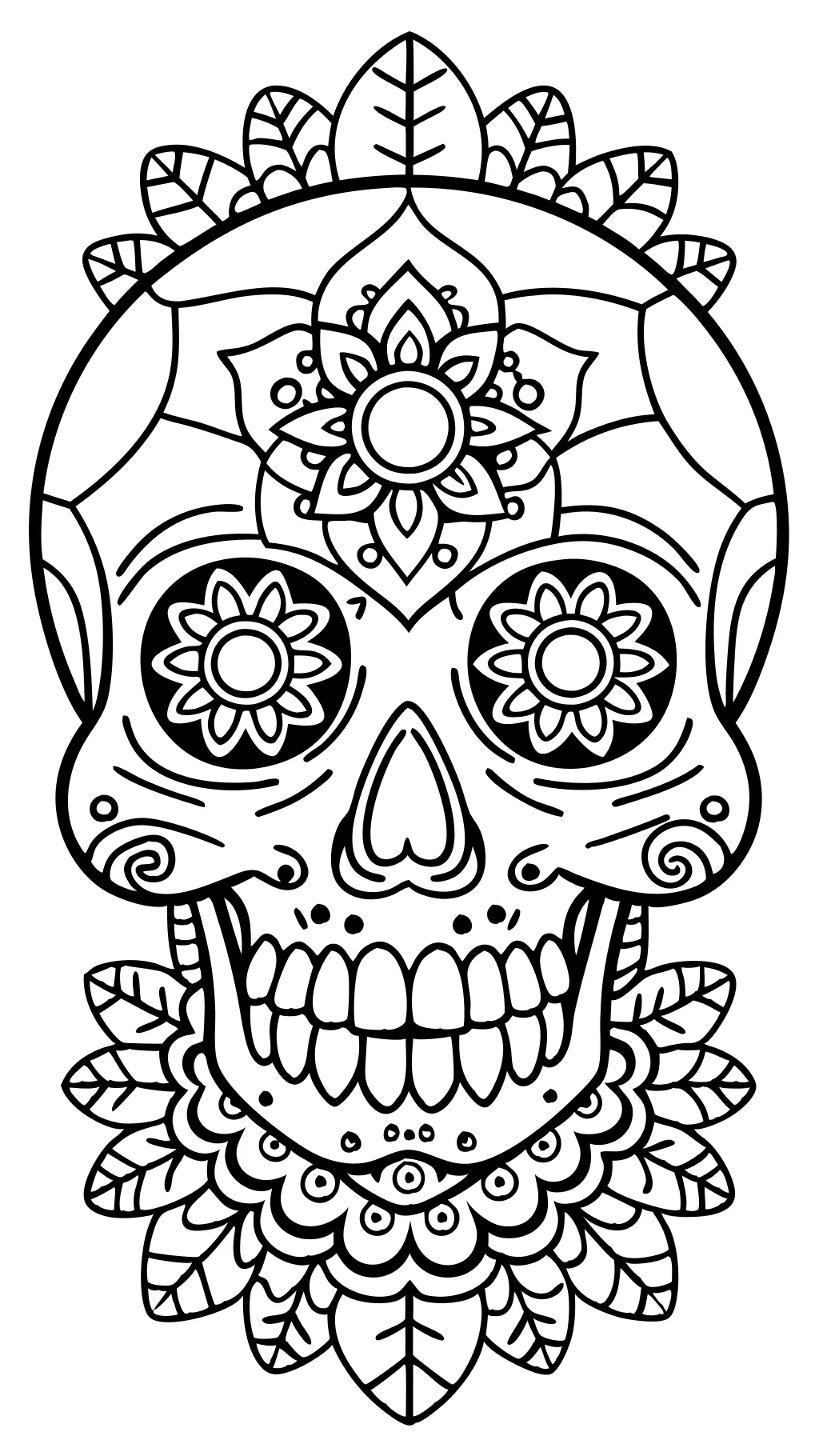 Páginas para colorear de calaveras